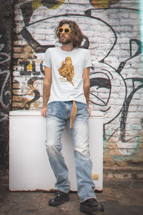 90s-styled-t-shirt-mockup-featuring-a-man-posing-against-a-graffitied-wall-m12537