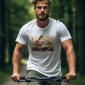 ai-created-mockup-featuring-a-man-riding-a-bike-through-a-forest-m37773