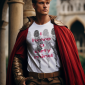 ai-created-mockup-of-a-man-wearing-a-t-shirt-and-a-knight-cape-m38727