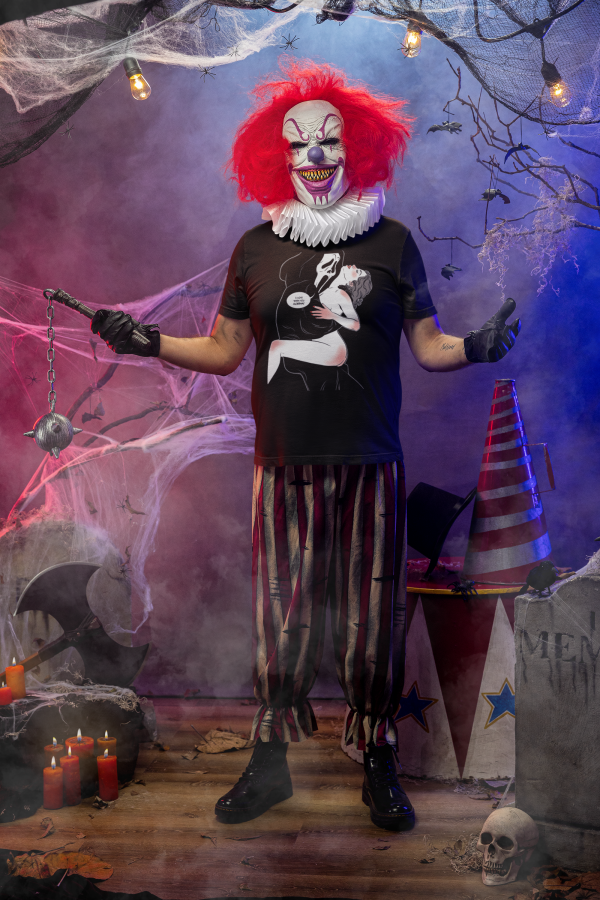 bella-canvas-t-shirt-mockup-featuring-a-man-wearing-an-evil-clown-mask-m51262