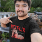 selfie-mockup-of-a-man-pointing-at-his-heathered-t-shirt-36764