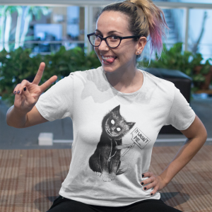 smiling-young-woman-wearing-a-round-neck-tee-template-while-doing-faces-a16226