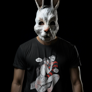 t-shirt-mockup-featuring-an-ai-created-man-wearing-a-spooky-donnie-darko-inspired-mask-m36171