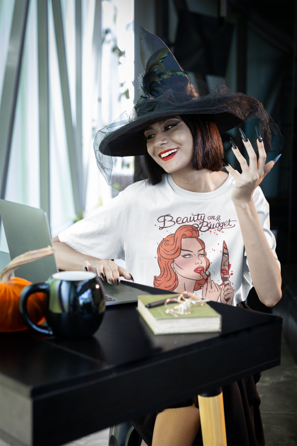 stanley-stella-t-shirt-mockup-of-a-modern-witch-working-from-home-m35487