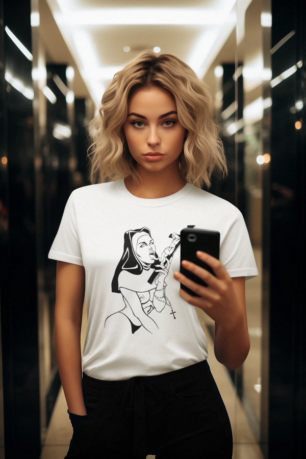 t-shirt-mockup-of-an-ai-created-woman-taking-a-selfie-in-a-mirror-m38860 t-shirt-mockup-of-an-ai-created-woman-taking-a-selfie-in-a-mirror-m38860