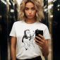 t-shirt-mockup-of-an-ai-created-woman-taking-a-selfie-in-a-mirror-m38860